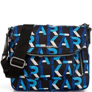 KARL LAGERFELD PARIS Cara Nylon Messenger Bag
